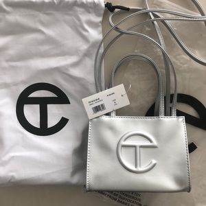 Brand new Telfar Bag-Silver